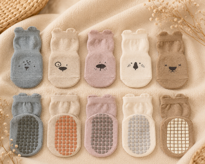 Chaussettes Antidérapantes Bébé | Lot de 5 | LittleBunz