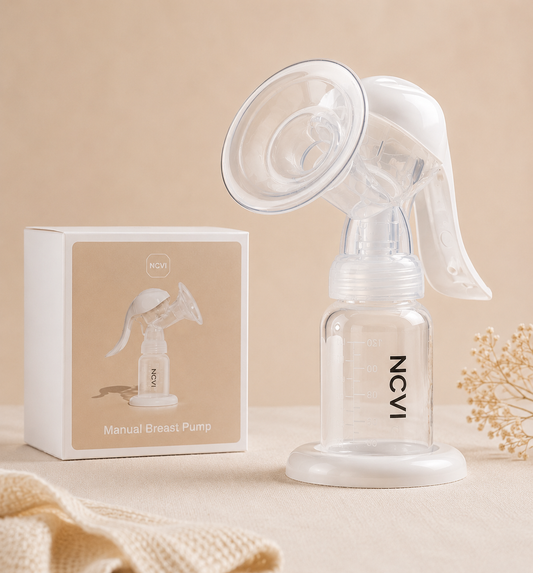 Tire-lait manuel sans BPA – Embout silicone 20 mm, aspiration réglable | NCVI
