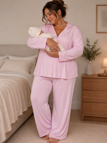 Ensemble Loungewear Maman | Pantalon Droit Confortable à la Maison
