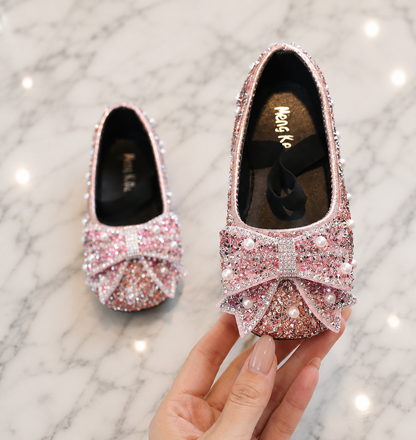 Sandales Plates Paillettes pour Filles – Chaussures Princesse  | Sandales Maya | Tailles EU 21–36