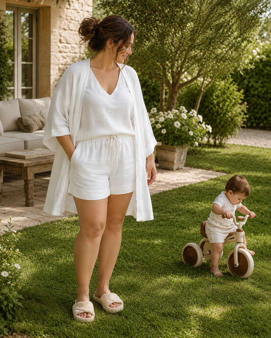 Ensemble 3 Pièces Femme Débardeur & Short – Tenue Légère & Confortable | LittleBunz